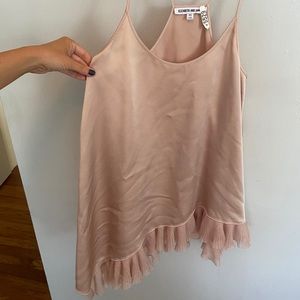 Elizabeth & James pink silky top